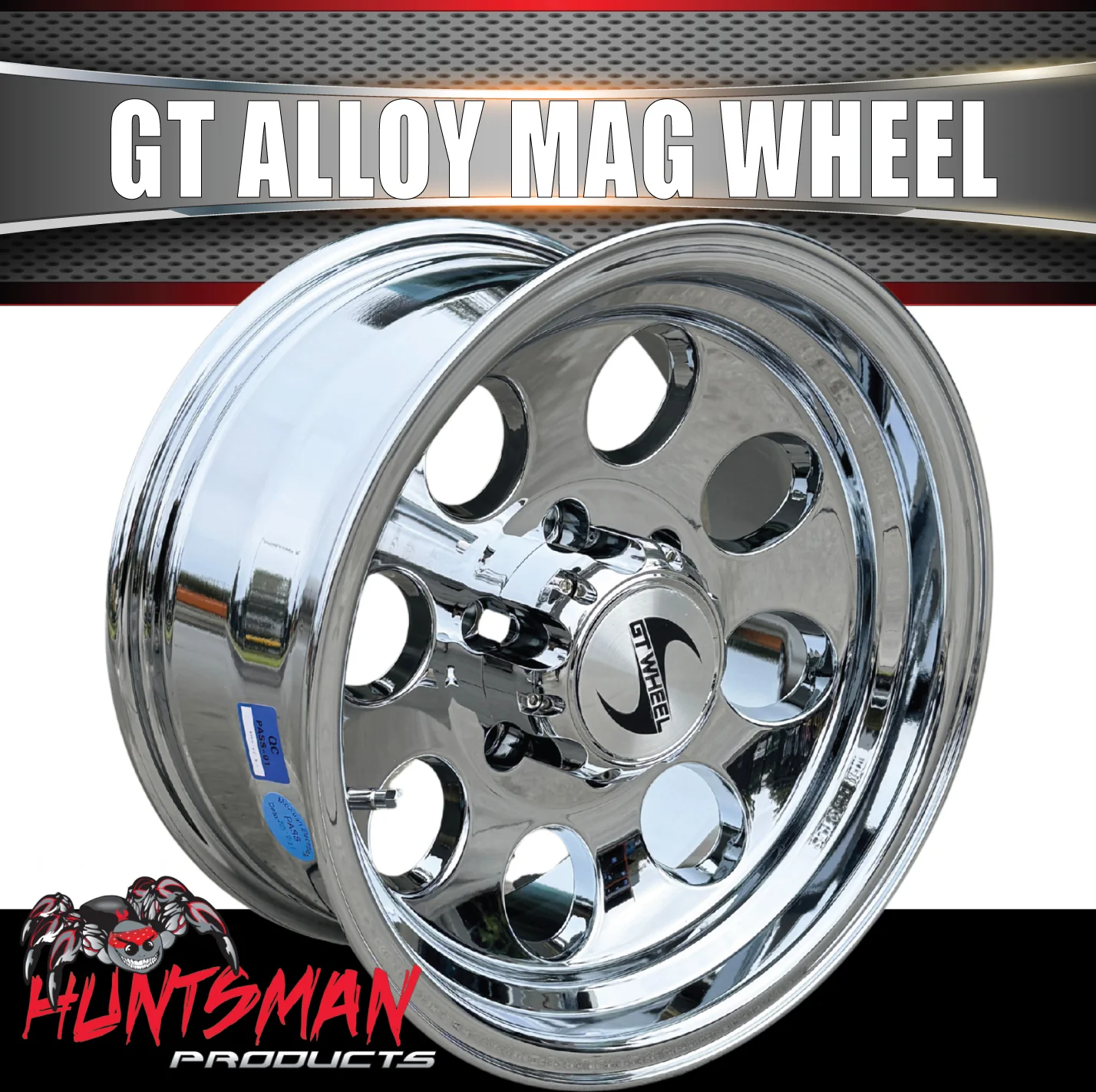 16" GT Chrome 6/139.7 Alloy Wheel & 265/75R16 Roadcruza RA7000 All Terrain Tyre - Image 8