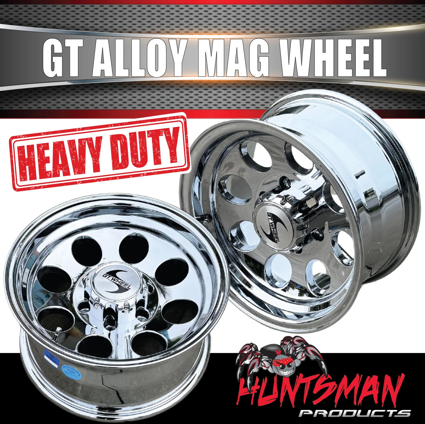 16" GT Chrome 6/139.7 Alloy Wheel & 265/75R16 Roadcruza RA7000 All Terrain Tyre - Image 9