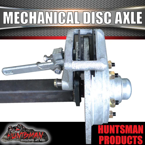 1600KG Mechanical Disc Braked Caravan Trailer Axle. Parallel. 6 Stud l/C Pattern - Image 4