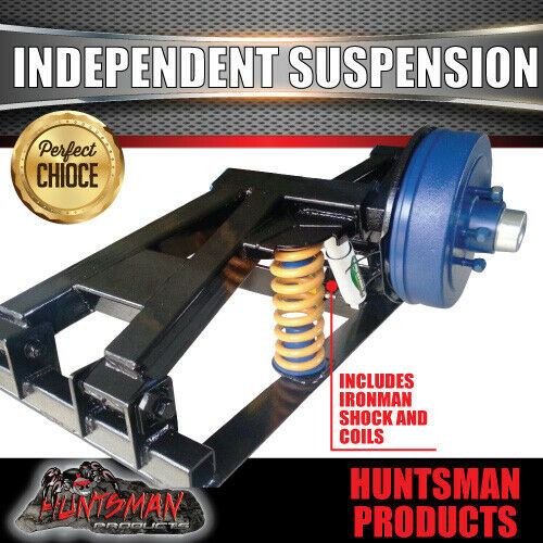 1600Kg Off Road Camper Trailer Caravan Shock & Coil Independent Suspension - Image 4