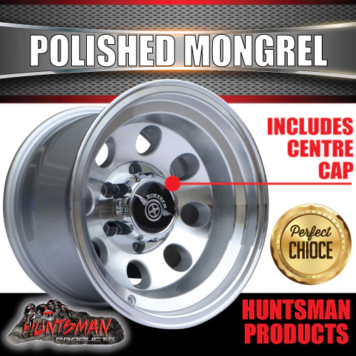 16X10 -44 Mongrel Alloy Mag Rim 6/139.7 pcd Polished Fit Toyota Nissan etc - Image 4