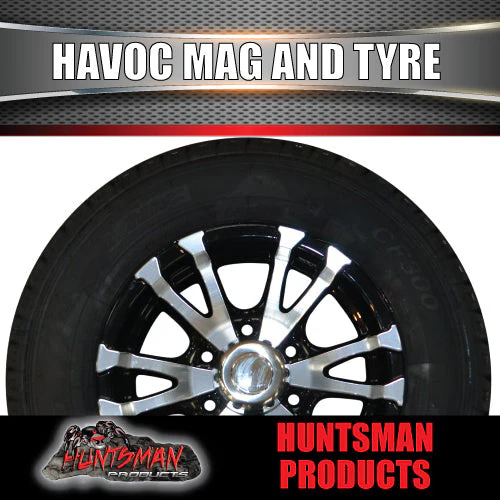 16x7 6 Stud Trailer Caravan Havoc Alloy Rim & 225/75R16C Tyre. 225 75 16 - Image 4
