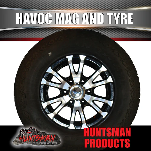 16x7 6 Stud Havoc Caravan Alloy Rim & 245/75R16 LT Tyre. 245 75 16 - Image 5