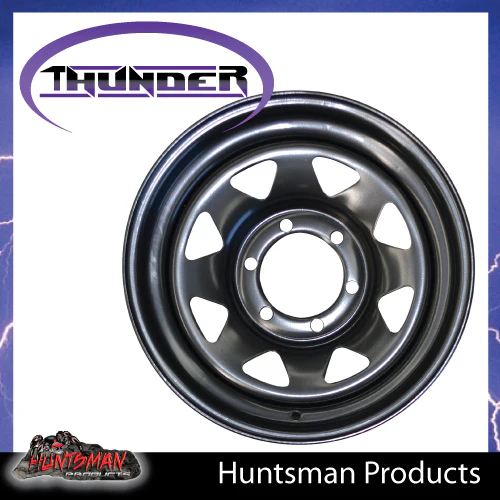 16X7 6 Stud Thunder Steel Rim +30 Offset 6/139.7 PCD.  Fits Ranger, Hilux, BT 50, D-Max etc - Image 4