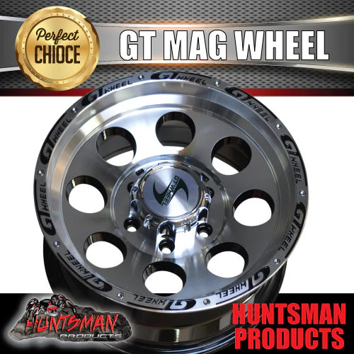 16X8 0 Offset GT Alloy Mag Wheel 4X4 4WD 6/139.7 pcd suit Patrol Cruiser Ranger etc - Image 3