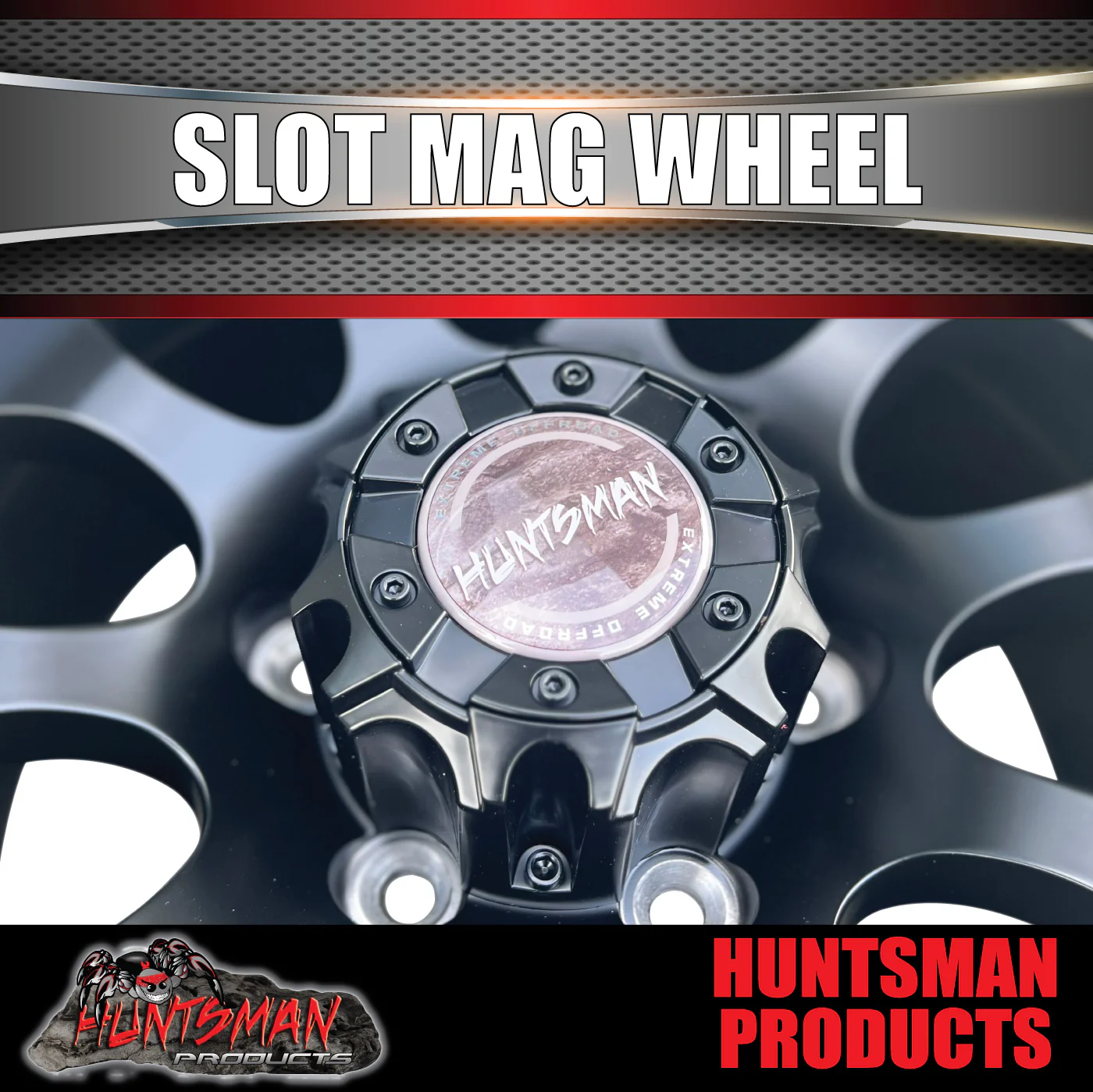 16X8 +15 Offset Slot Mag Wheel 6/139.7 pcd suit Ranger Hilux ETC - Image 3