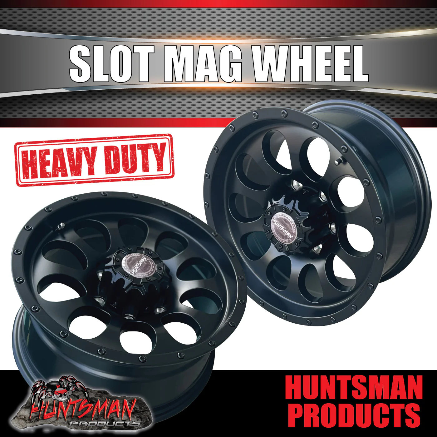 16X8 +15 Offset Slot Mag Wheel 6/139.7 pcd suit Ranger Hilux ETC - Image 4