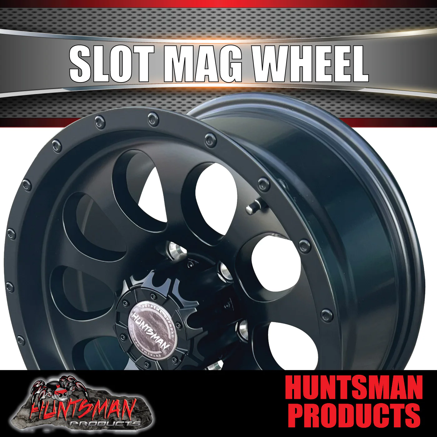16X8 +15 Offset Slot Mag Wheel 6/139.7 pcd suit Ranger Hilux ETC - Image 5