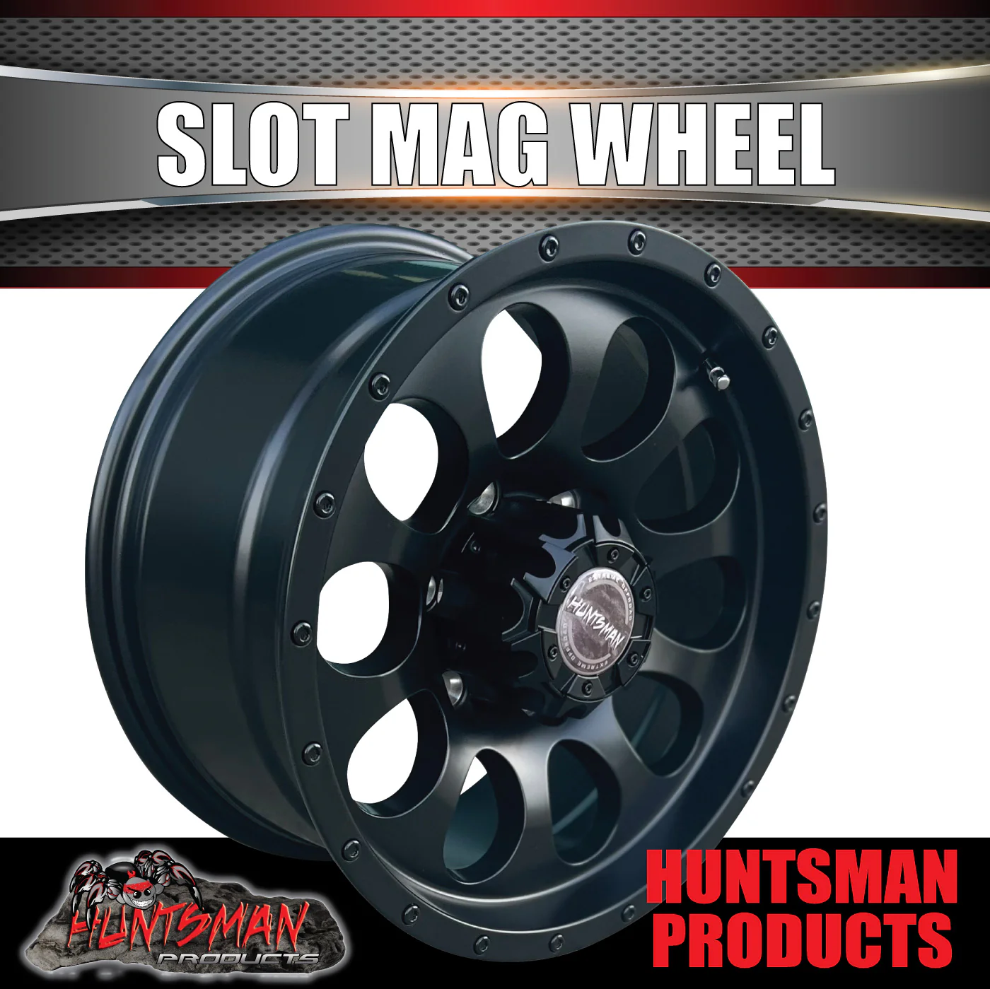 16X8 +15 Offset Slot Mag Wheel 6/139.7 pcd suit Ranger Hilux ETC - Image 6