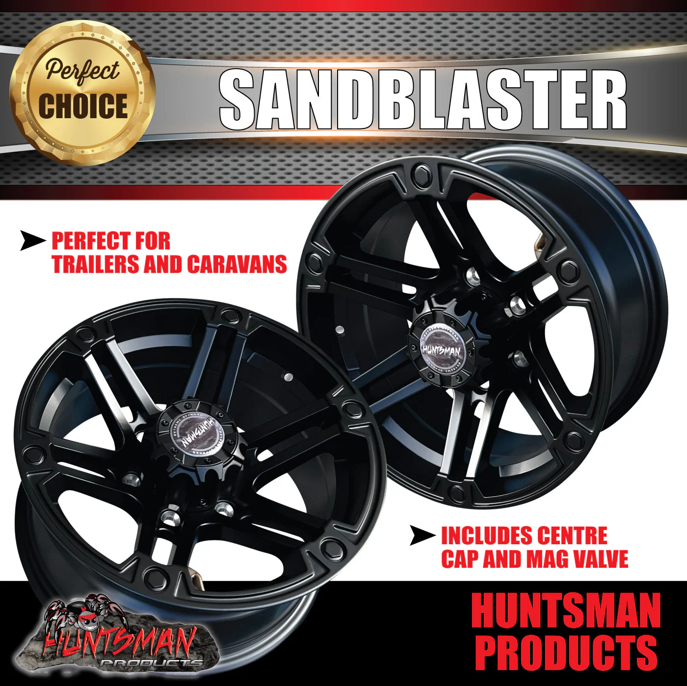 16X8, -20 Offset Sandblaster Mag Wheel 6/139.7 pcd.  Suit Landcruiser Patrol - Image 3
