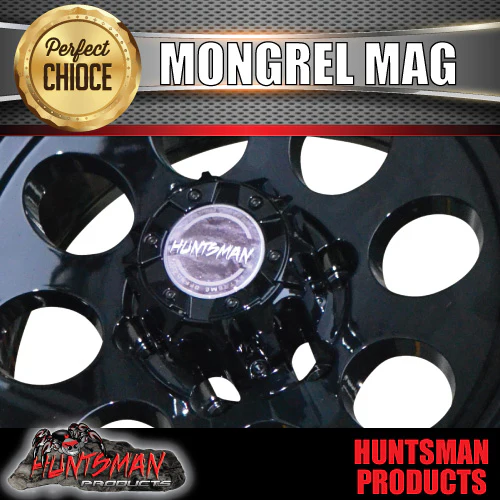 16X8 -22 Offset Mongrel Alloy Mag Rim 6/139.7 pcd Black Suits Patrol Toyota Hilux etc - Image 5