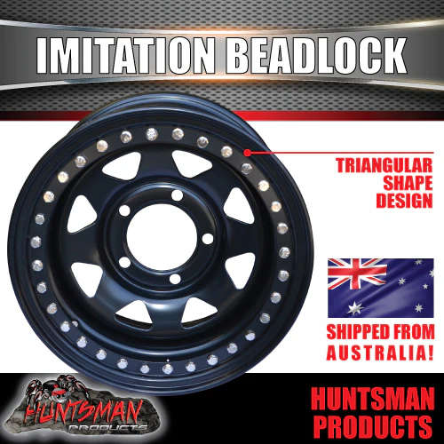 16X8 5/150 PCD 0 Offset Steel Imitation Beadlock Rim.   Fits Toyota Landcruiser - Image 6