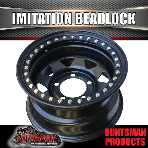 16X8 5/150 PCD -25 Offset Steel Imitation Beadlock Rim.   Fits Toyota Landcruiser - Image 4