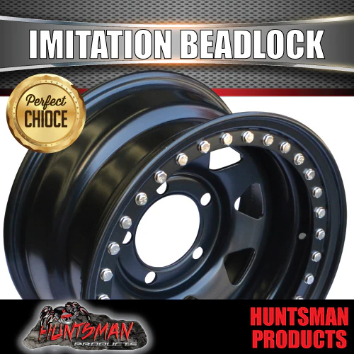 16X8 5/150 PCD -25 Offset Steel Imitation Beadlock Rim.   Fits Toyota Landcruiser - Image 6
