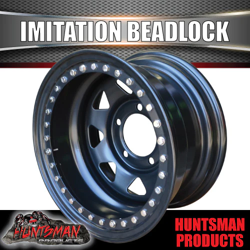 16X8 5/150 PCD -50 Offset Steel Imitation Beadlock Rim.   Fits Toyota Landcruiser 76, 78, 79 - Image 2