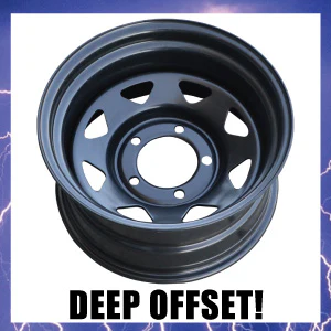 16x8 5/150 PCD Black thunder Steel Wheel Rim -50 Offset.   Fits Toyota Landcruiser - Image 4