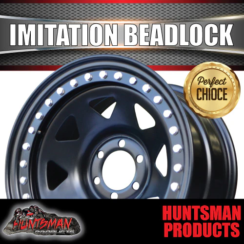 16X8 6/114.3 PCD D40 NP300 +20 offset Steel Imitation Beadlock Rim S/S Bolts - Image 4