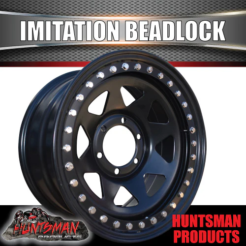 16X8 6/139.7 PCD +20 Offset Steel Imitation Beadlock Rim.  Fits Ranger, Hilux, BT 50, D-Max etc - Image 2