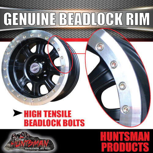 16X8 6/139.7 PCD -25 Offset D Hole Alloy Genuine Beadlock Rim Fit Patrol Landcruiser + Many More - Image 5