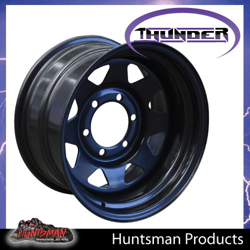 16X8 6 Stud BlackThunder Rim -23 Offset. 6/139.7 PCD.  Fits Landcruiser, Patrol etc - Image 7