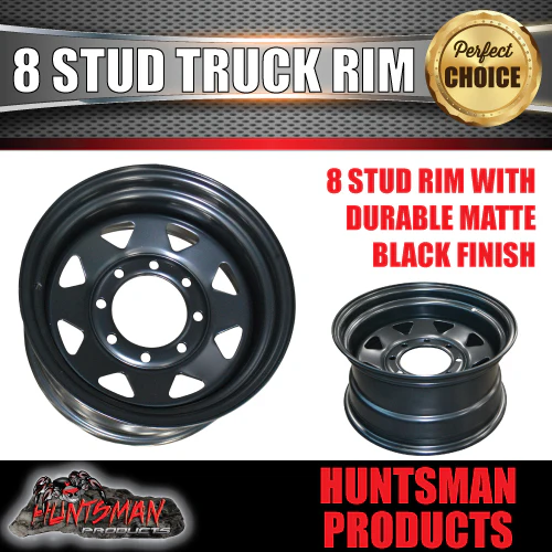 16x8 8/170 PCD Black thunder Steel Wheel Rim -10 Offset, suit F250 F350 2000+ - Image 2