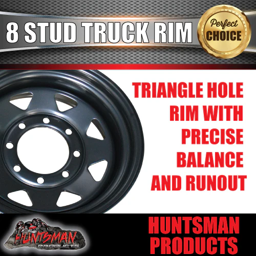 16x8 8/170 PCD Black thunder Steel Wheel Rim -10 Offset, suit F250 F350 2000+ - Image 4