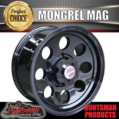 16X8 Mongrel Alloy Wheel Rim, Black, 5/150 pcd, 0 Offset suit Landcruiser - Image 3