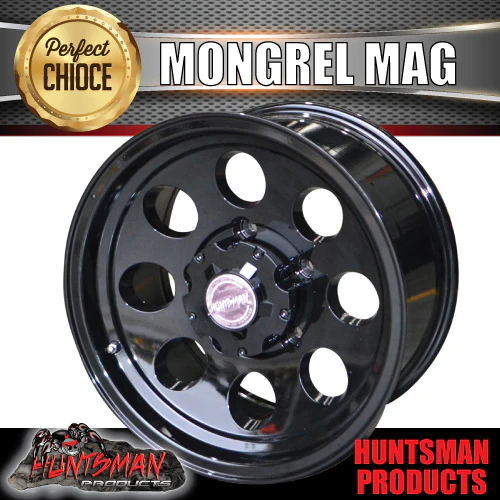 16X8 Mongrel Alloy Wheel Rim, Black, 5/150 pcd, 0 Offset suit Landcruiser - Image 4