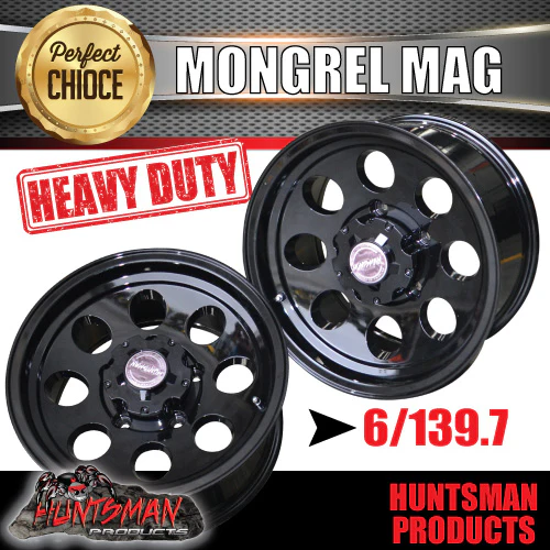 16X8 Mongrel Alloy Wheel Rim, Black, 5/150 pcd, 0 Offset suit Landcruiser - Image 6