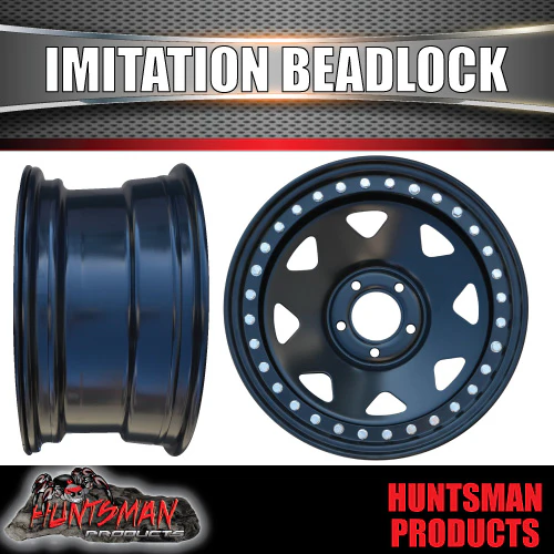 17X8 5/127 PCD +6 Offset Steel Imitation Beadlock Rim. Suit Jeep Wrangler - Image 8