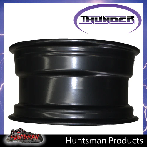 17x8 5 Stud Black Thunder Jeep Steel Wheel Rim 5/127 PCD, -25 Offset. - Image 3
