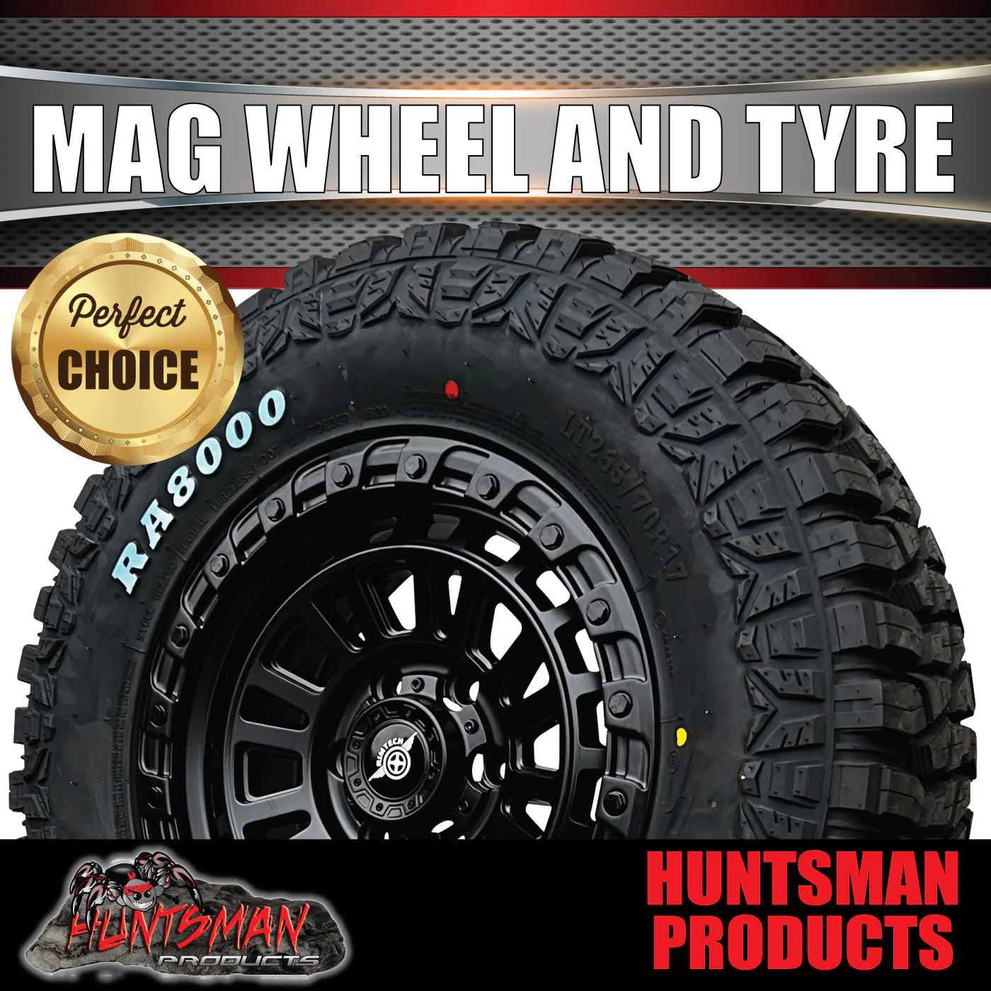 17x8 Sandstorm Alloy Wheel 6/139.7 pcd ET20 & 35x12.5R17 Roadcruza RA8000 Rugged Tyre - Image 4