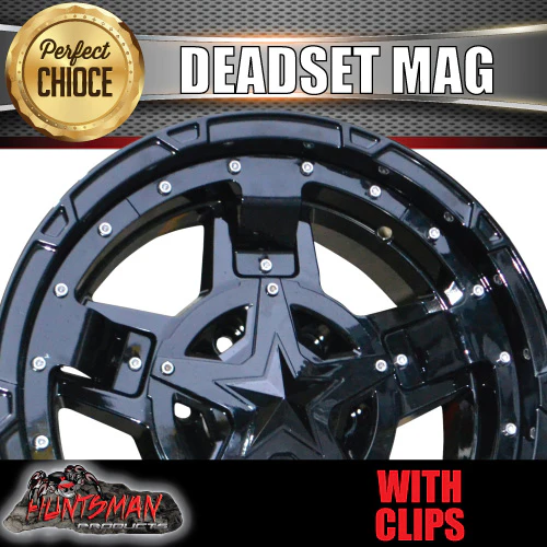 17x9, 0 Offset Deadset Mag Wheel Rim 6/139.7 pcd Fits Patrol, Hilux, Ranger, BT50, Triton, Nissan etc - Image 2
