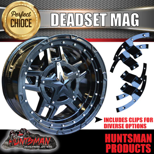 17x9, 0 Offset Deadset Mag Wheel Rim 6/139.7 pcd Fits Patrol, Hilux, Ranger, BT50, Triton, Nissan etc - Image 5