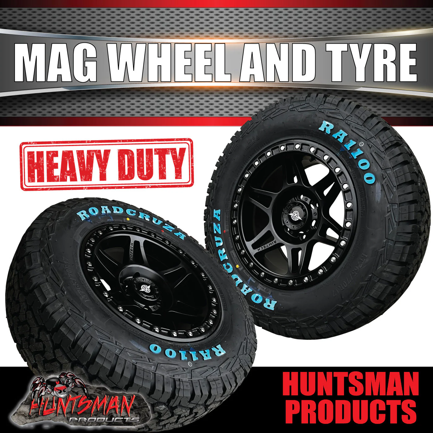 17x9 Delta Alloy Mag Wheel 6/139.7 pcd ET18 & 35x12.5R17 Roadcruza RA1100 AT tyre - Image 4