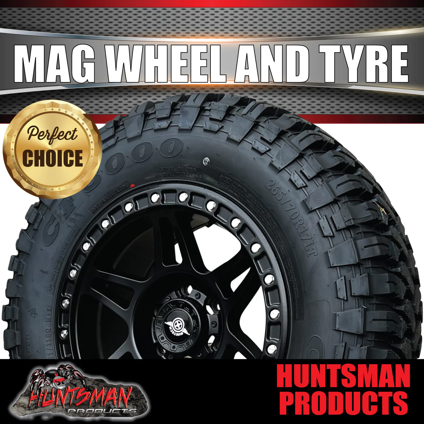 17x9 Delta Alloy Wheel 6/139.7 pcd ET18 & 265/70R17 Comforser CF3000 Mud Tyre - Image 4