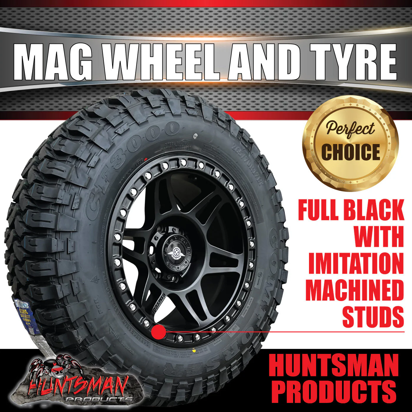 17x9 Delta Alloy Wheel 6/139.7 pcd ET18 & 33x12.5R17 Comforser CF3000 Mud Tyre - Image 5