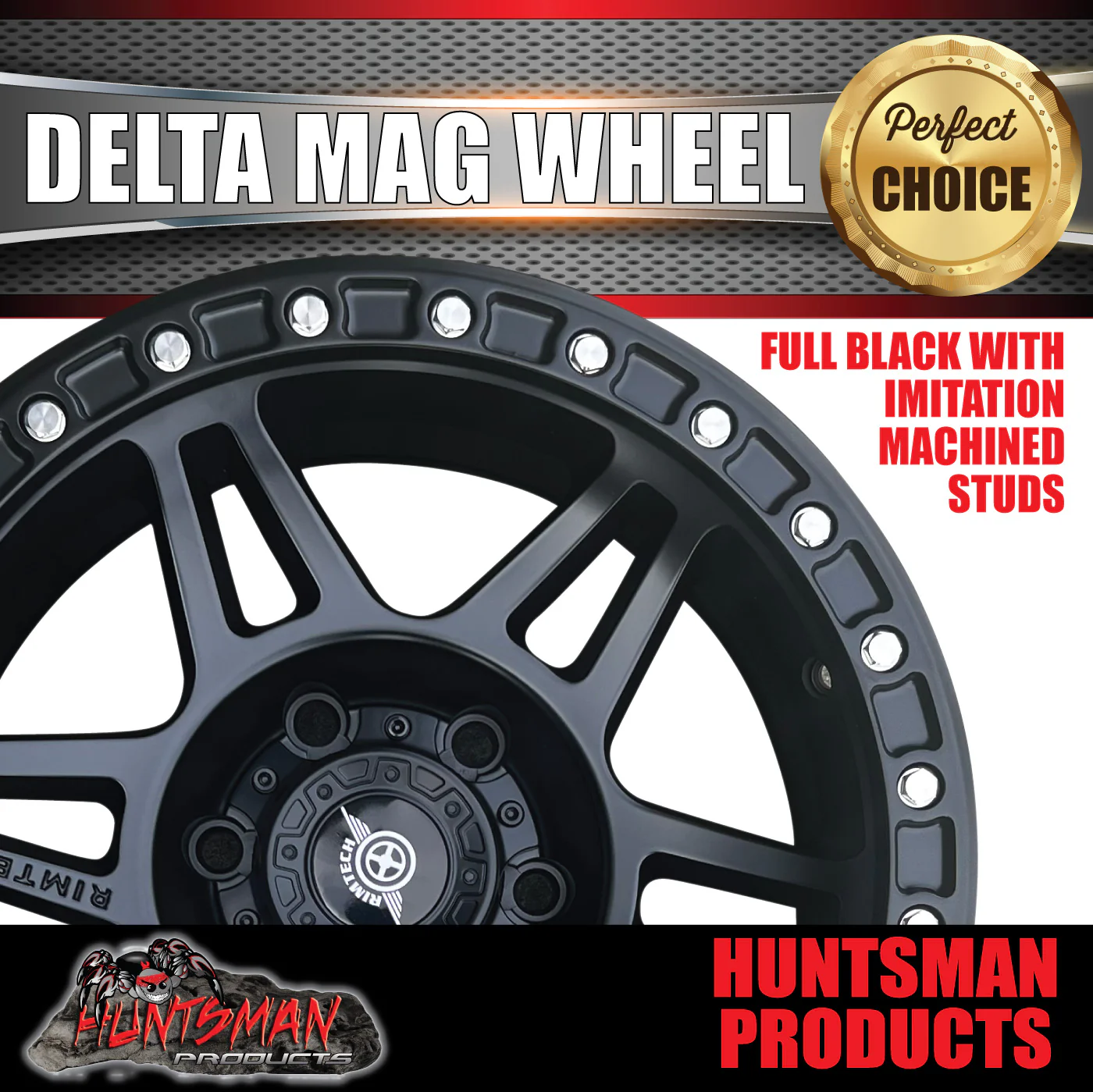 17x9 Delta Mag Wheel 4WD 6/139.7 pcd +18 Offset suit Ranger Hilux Triton etc - Image 3