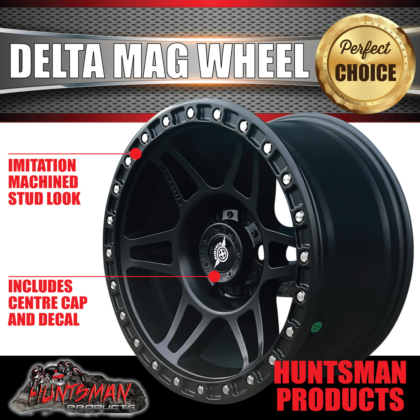 17x9 Delta Mag Wheel 4WD 6/139.7 pcd +18 Offset suit Ranger Hilux Triton etc - Image 5