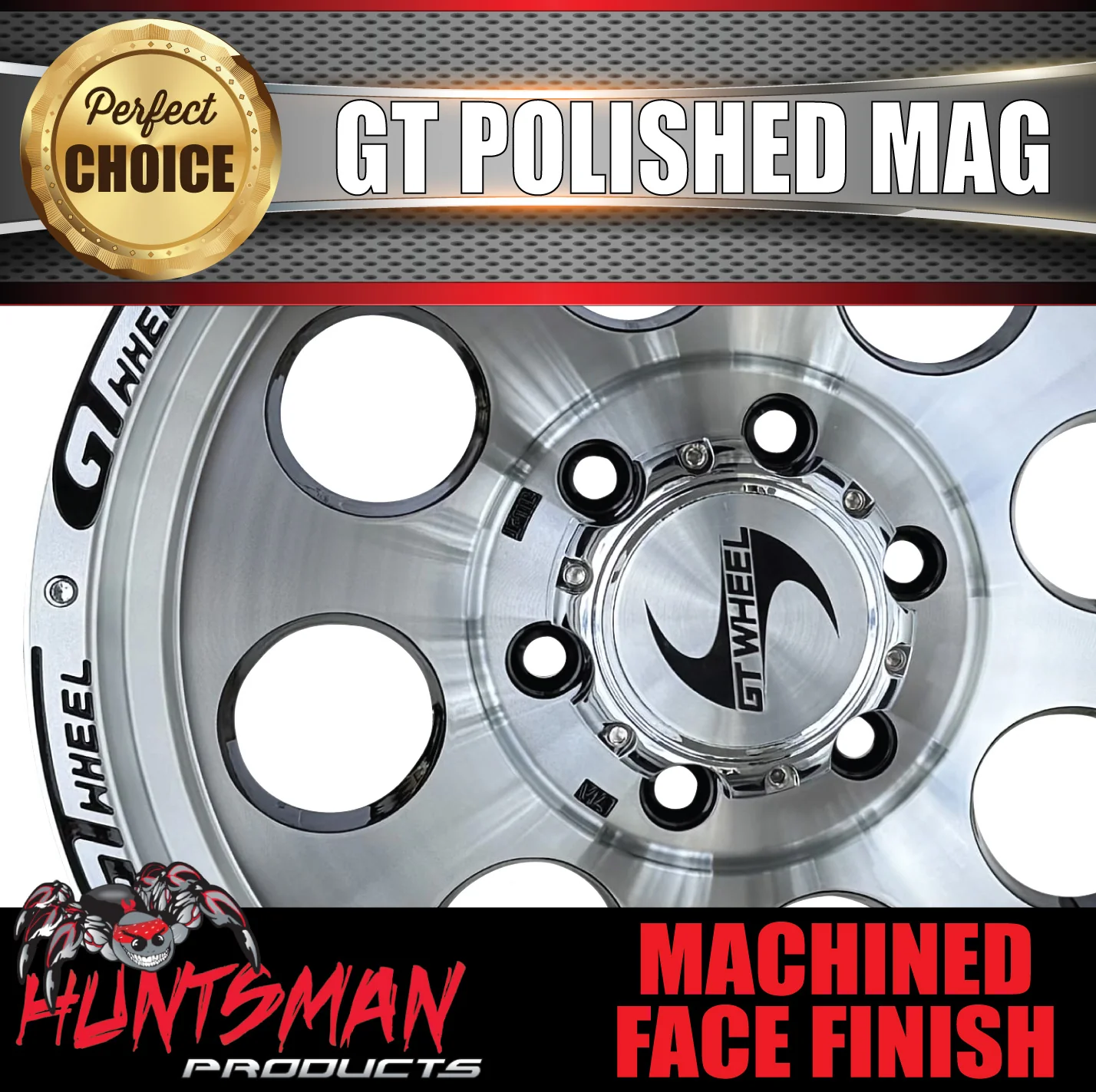 17X9 GT Alloy Mag Wheel 4X4 4wd 6/139.7 0 Offset Fits Landcruiser Nissan Ranger Hilux ETC - Image 5