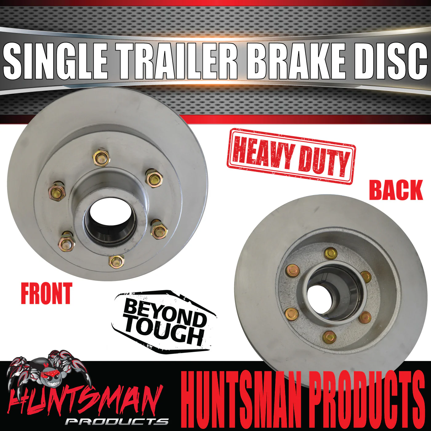 1x 12" Dacromet 2000kg 6 Stud Trailer Disc 6/139.7 PCD & Bearing Kit. Alko Style Marine Seal - Image 5