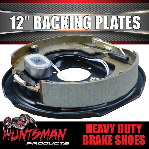 1x 12" LHS Passenger Trailer Caravan Electric Brake Backing Plate. Strong Magnet - Image 3