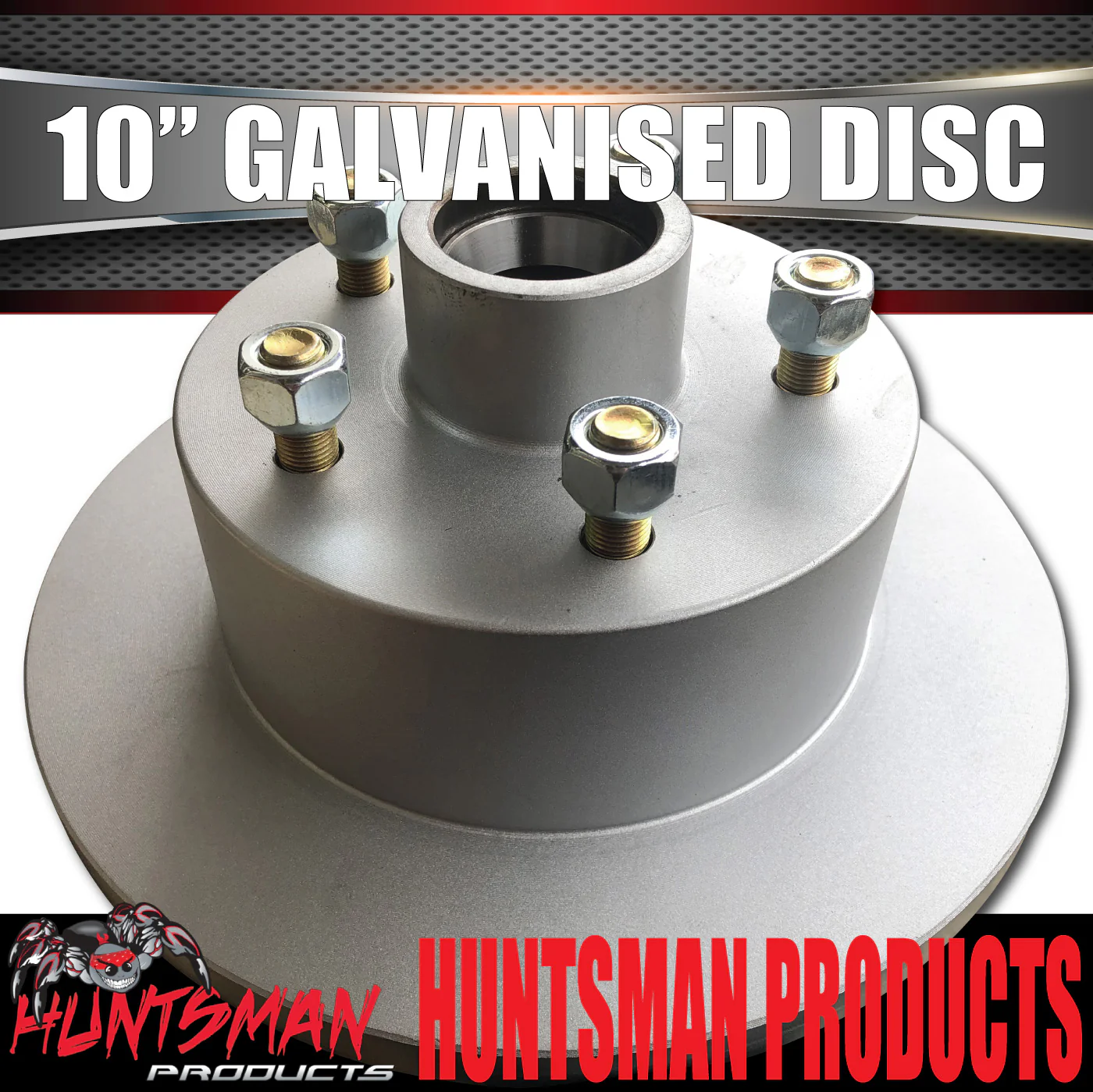 1x Commodore Pattern 10" Trailer Caravan Galvanised Dacromet Disc Hub & SL Slimline Bearings - Image 3