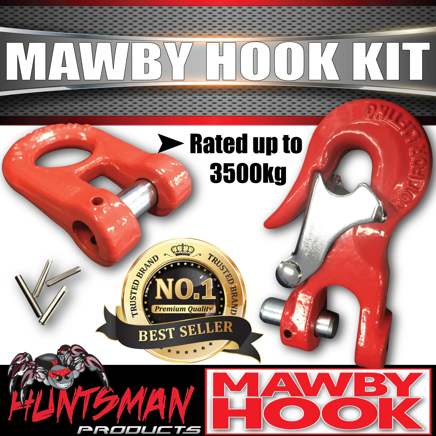 2 x 13mm 3500Kg ATM Mawby Hook Trailer Safety Chain Coupling AS4177.4 - Image 4