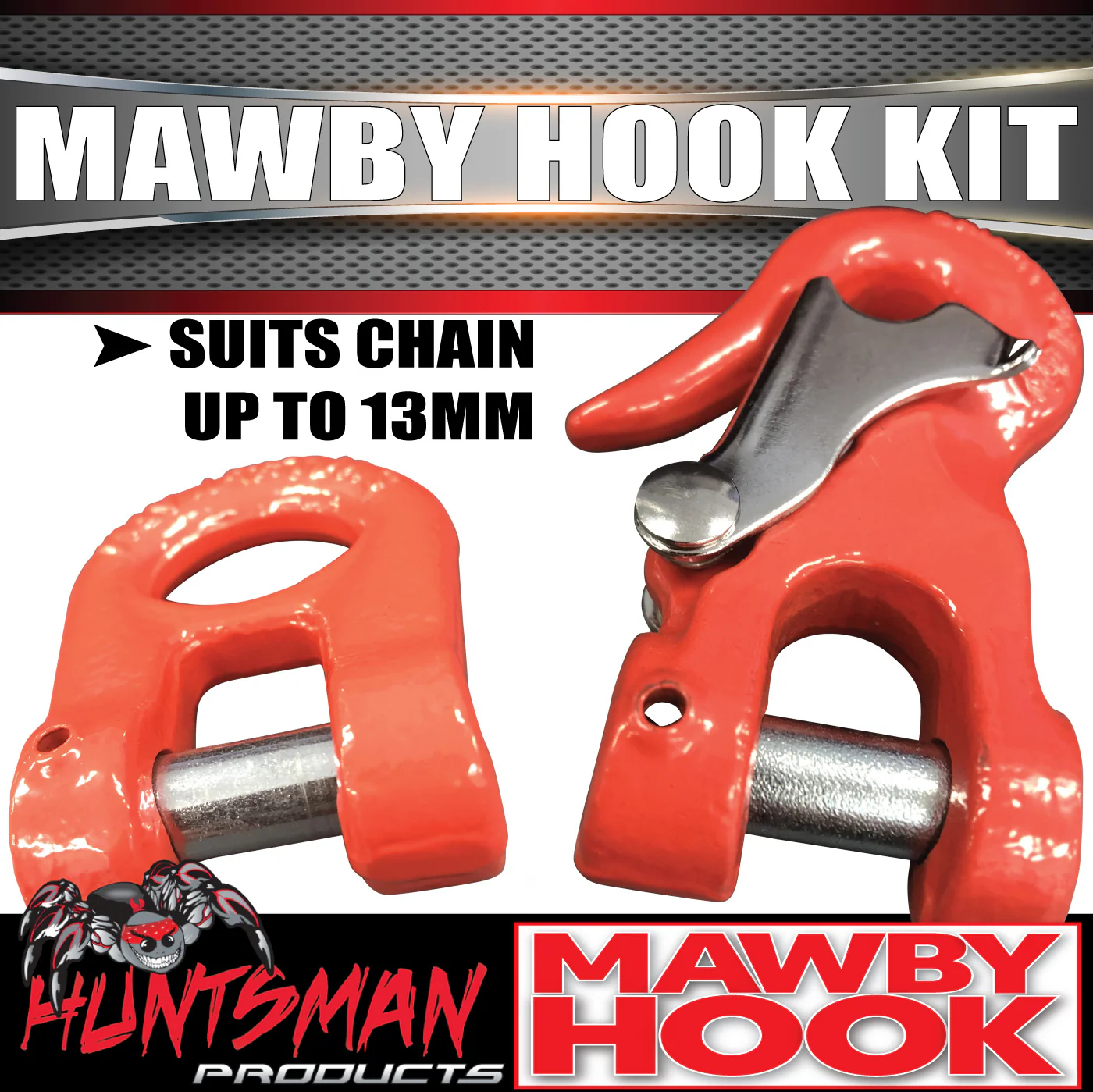 2 x 13mm 3500Kg ATM Mawby Hook Trailer Safety Chain Coupling AS4177.4 - Image 5