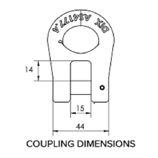 2 x 13mm 3500Kg ATM Mawby Hook Trailer Safety Chain Coupling AS4177.4 - Image 6