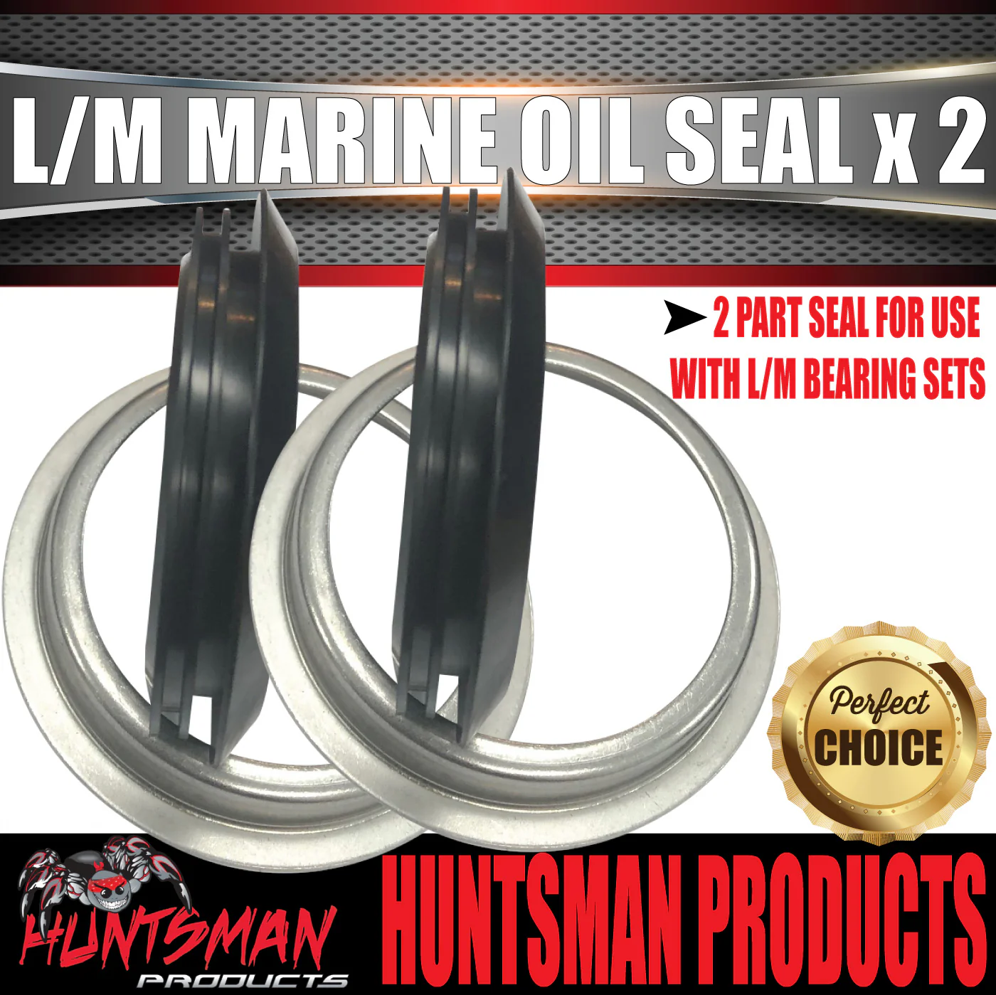 2 x Marine Oil Seal LM (Holden) for Trailer Hub Drum Disc Holden Bearings - Image 3