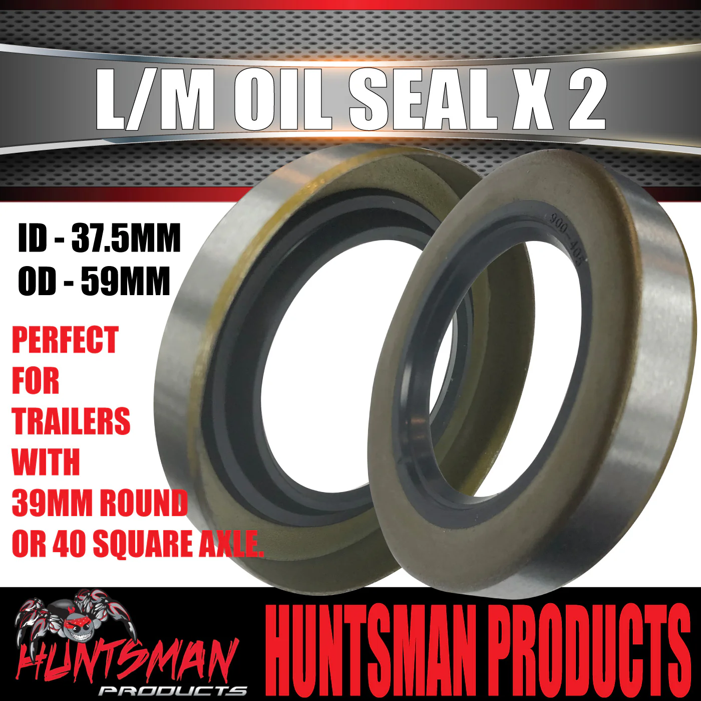 2 x Oil Seal LM (Holden) for Trailer Hub Drum Disc Holden Bearings - Image 4