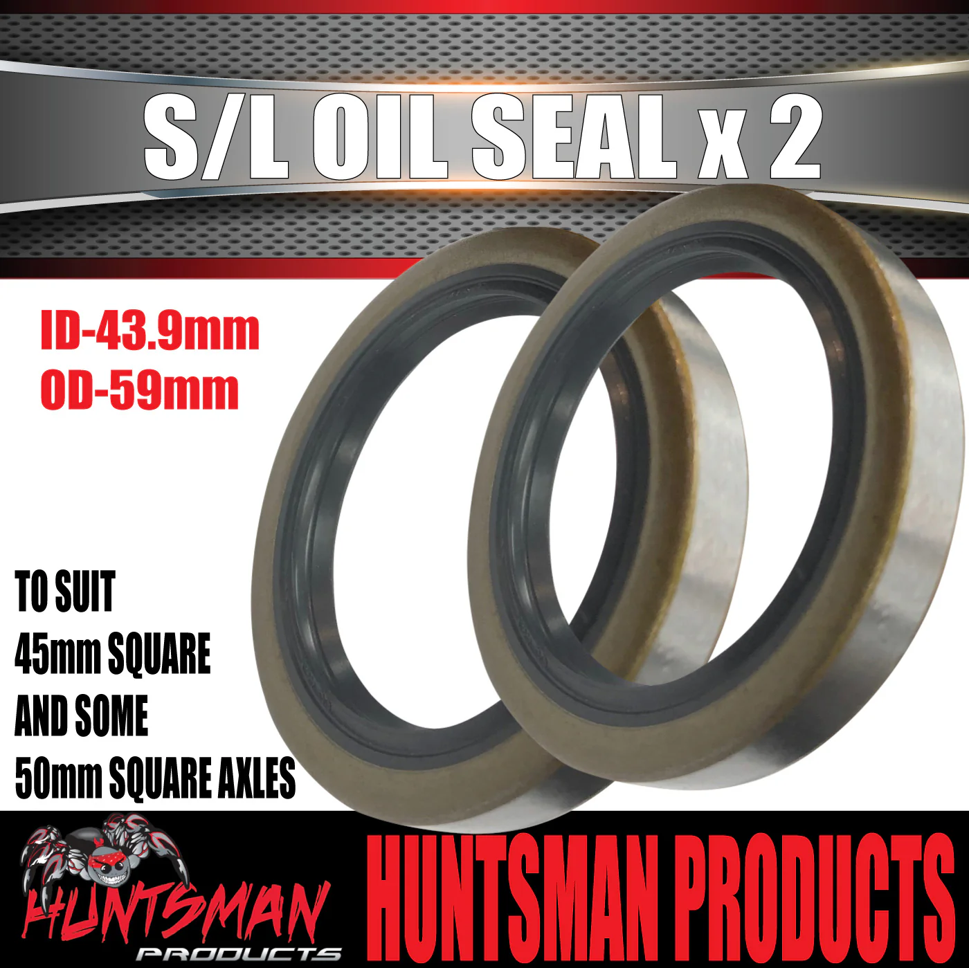 2 x Oil Seal SL (Ford) for Trailer Hub Drum Disc Ford Bearings - Image 2