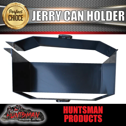 20 Litre Jerry Can Holder Front Opening Black Powdercoat Finish - Image 4